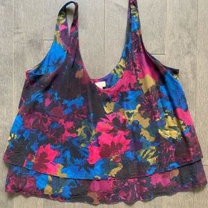 Aritzia Tiered Silk Tanktop
